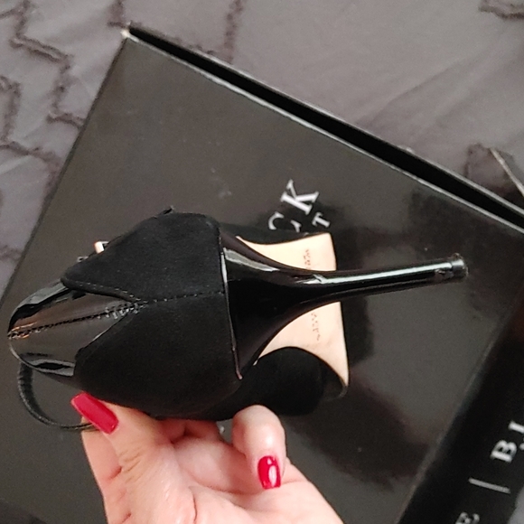 WHBM Black Juniper Heels - Picture 6 of 8